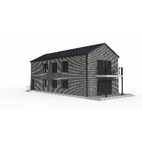 Realistic Modern Building Brick Wall - PBR 3D model